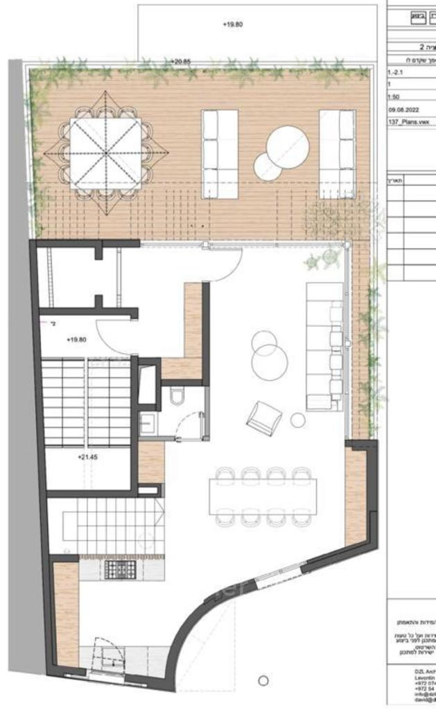 Duplex-Cobertura 5 cômodos Tel Aviv Neve Tsedek 457-IBL-1208