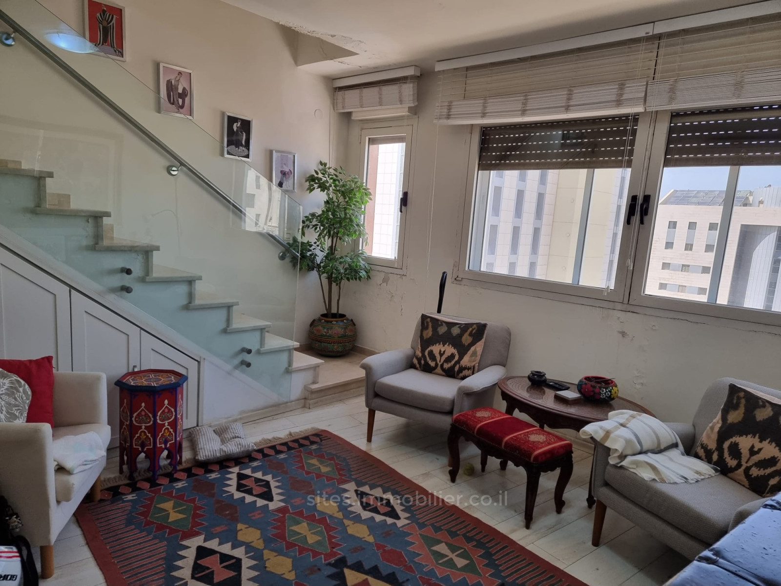 Duplex-Cobertura 3 cômodos Tel Aviv Hatsafon hayachan 457-IBL-1228