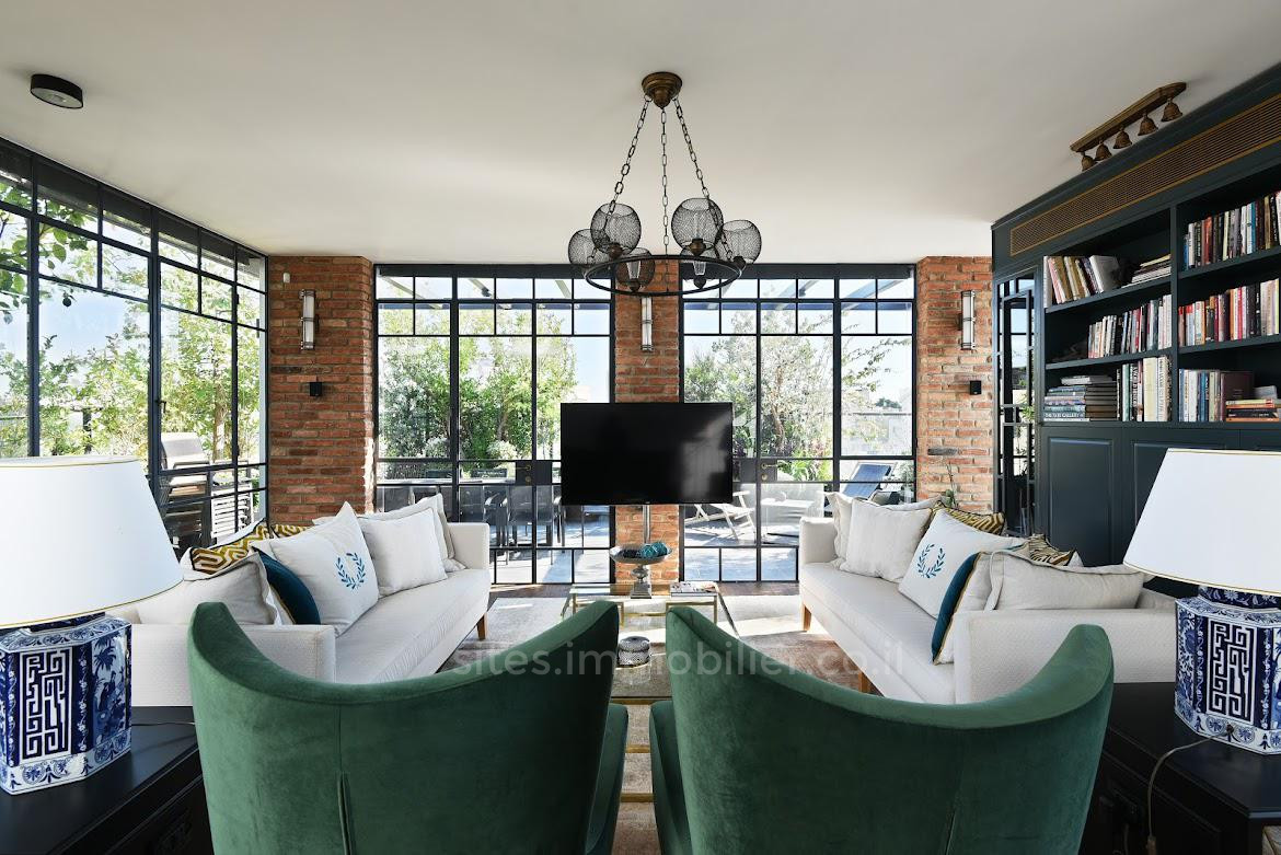 Duplex-Cobertura 5 cômodos Tel Aviv Centro da cidade 457-IBL-1242