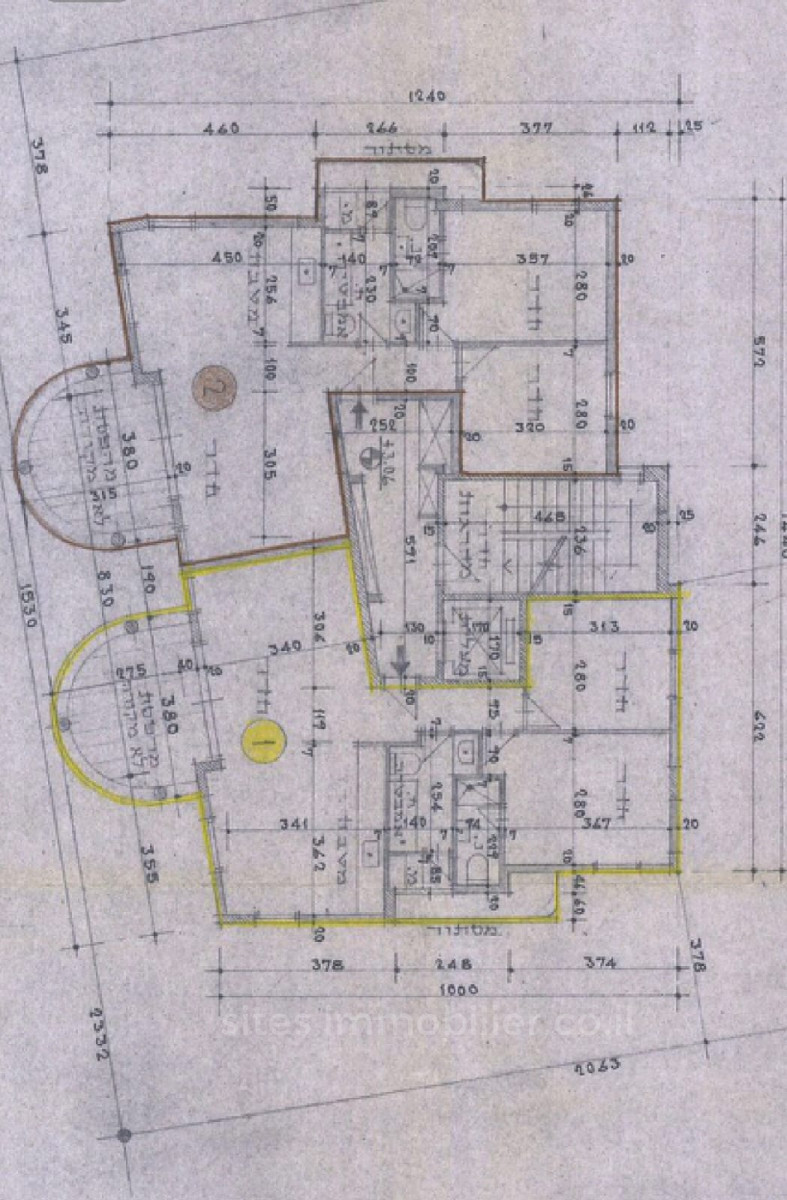 Apartamento 3 cômodos Tel Aviv Primeira linha de mar 457-IBL-1294