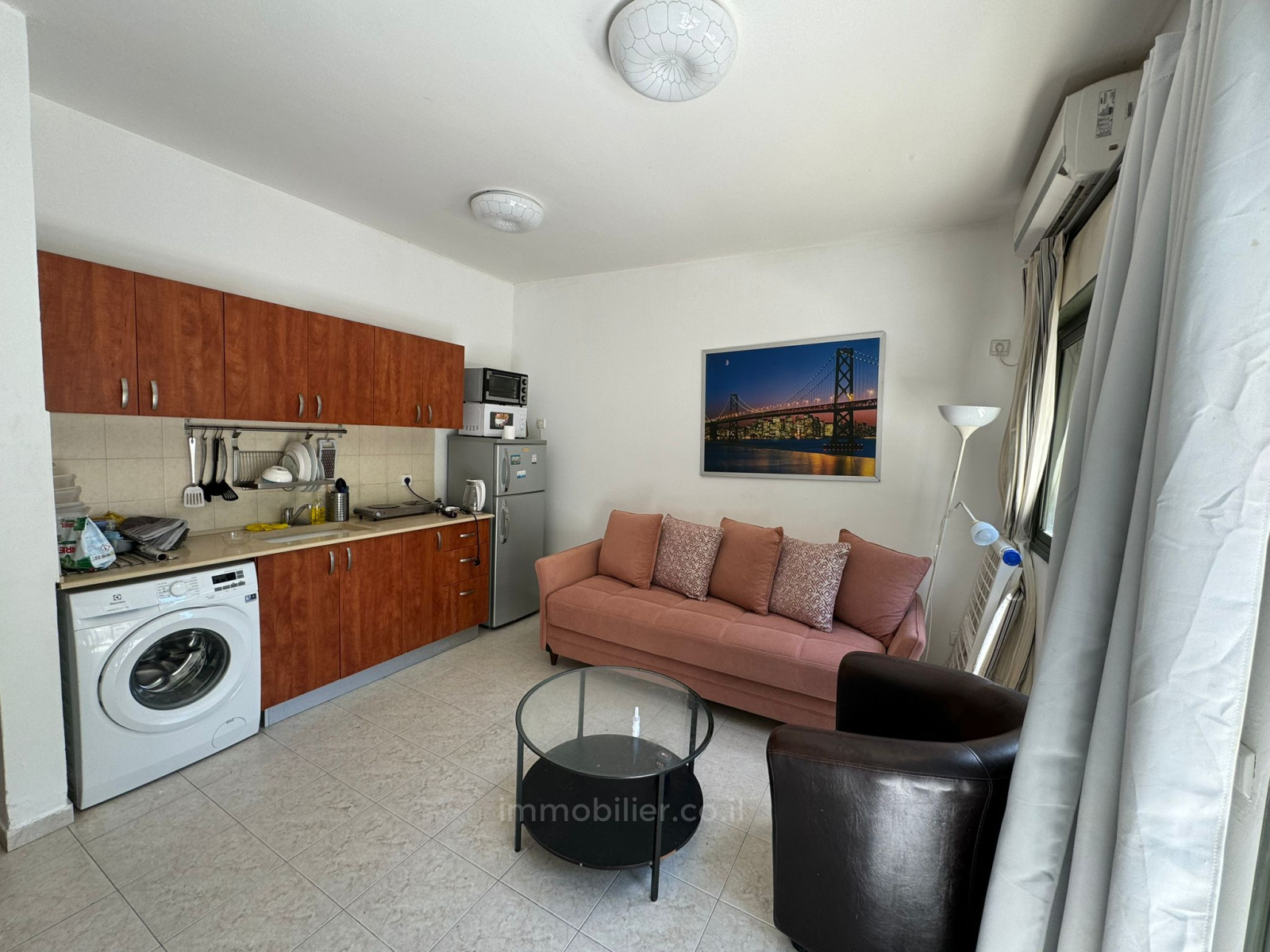 Apartamento 2 cômodos Tel Aviv Centro da cidade 457-IBL-1337