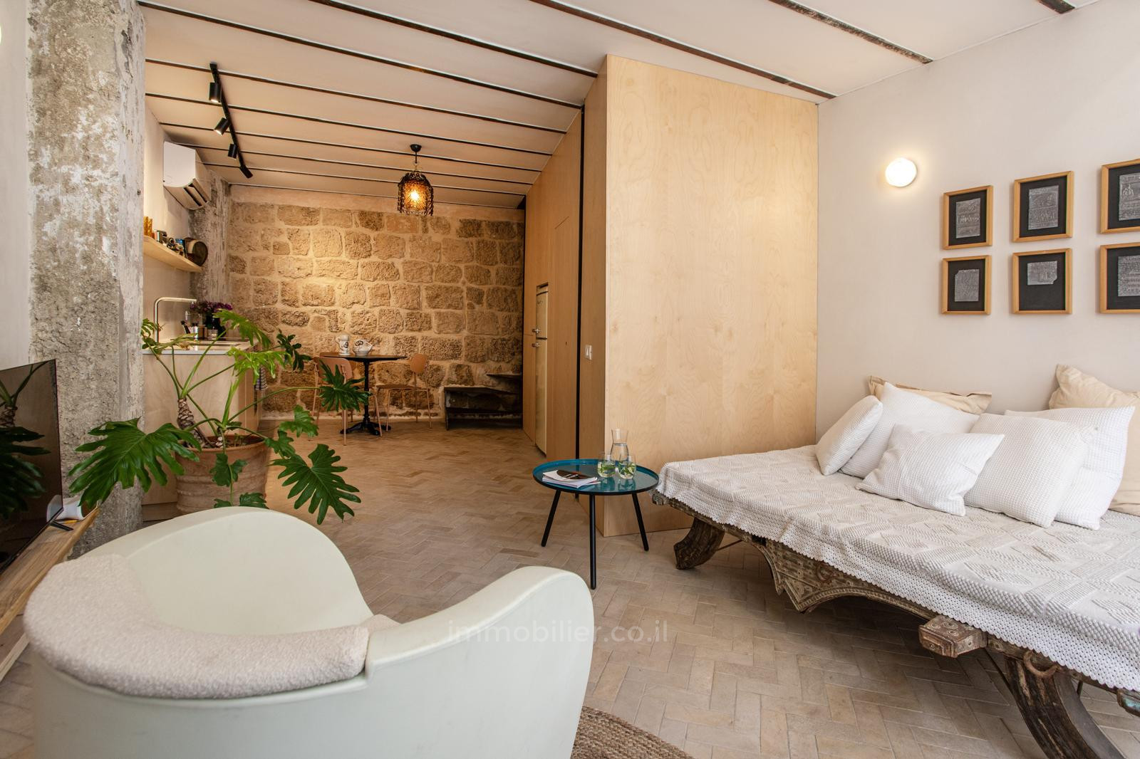 Duplex 2 cômodos Tel Aviv Cidade antiga de Jaffa 457-IBL-1387