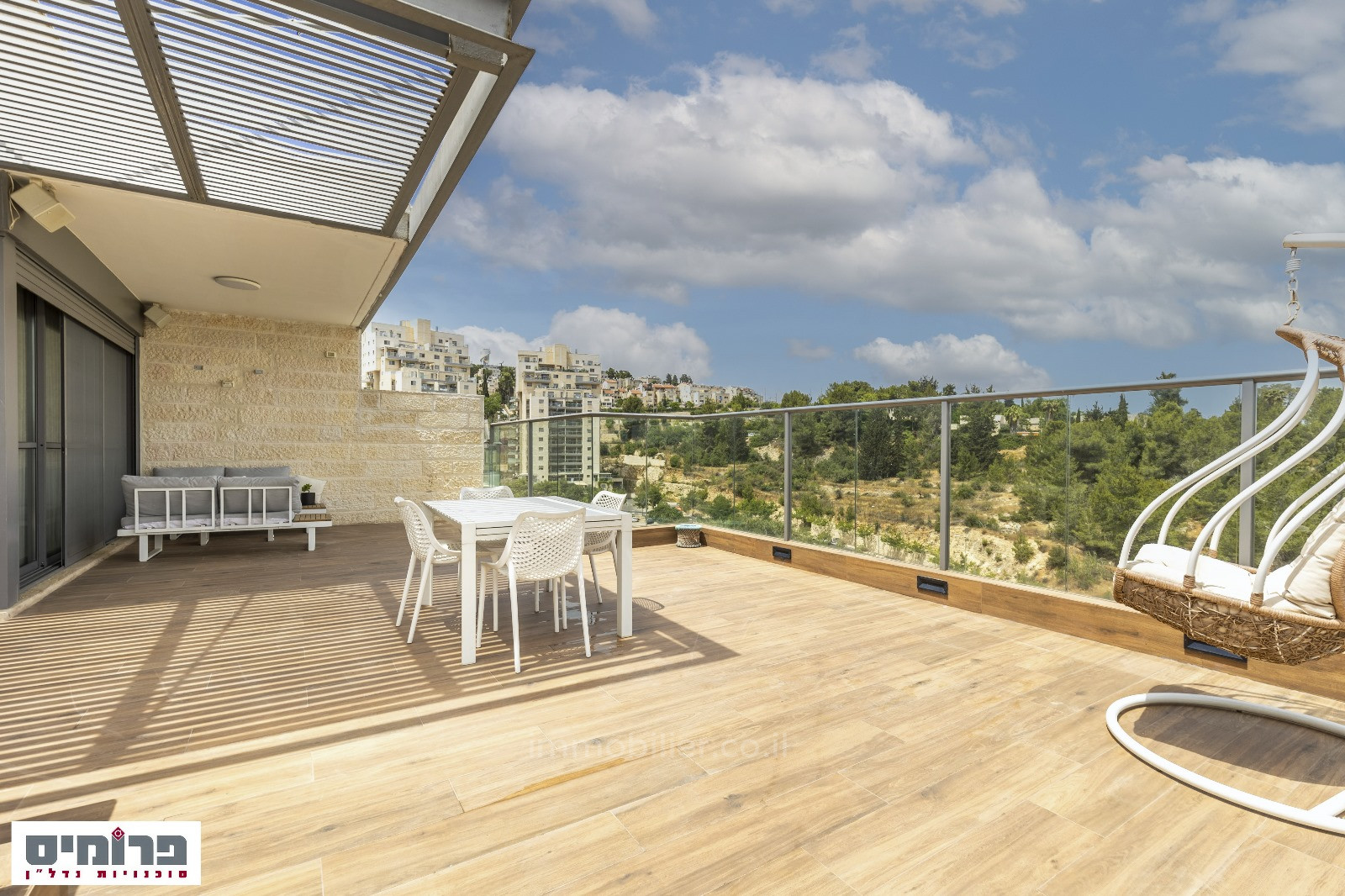 Cobertura 5 cômodos Jerusalém Ein Kerem 457-IBL-1424