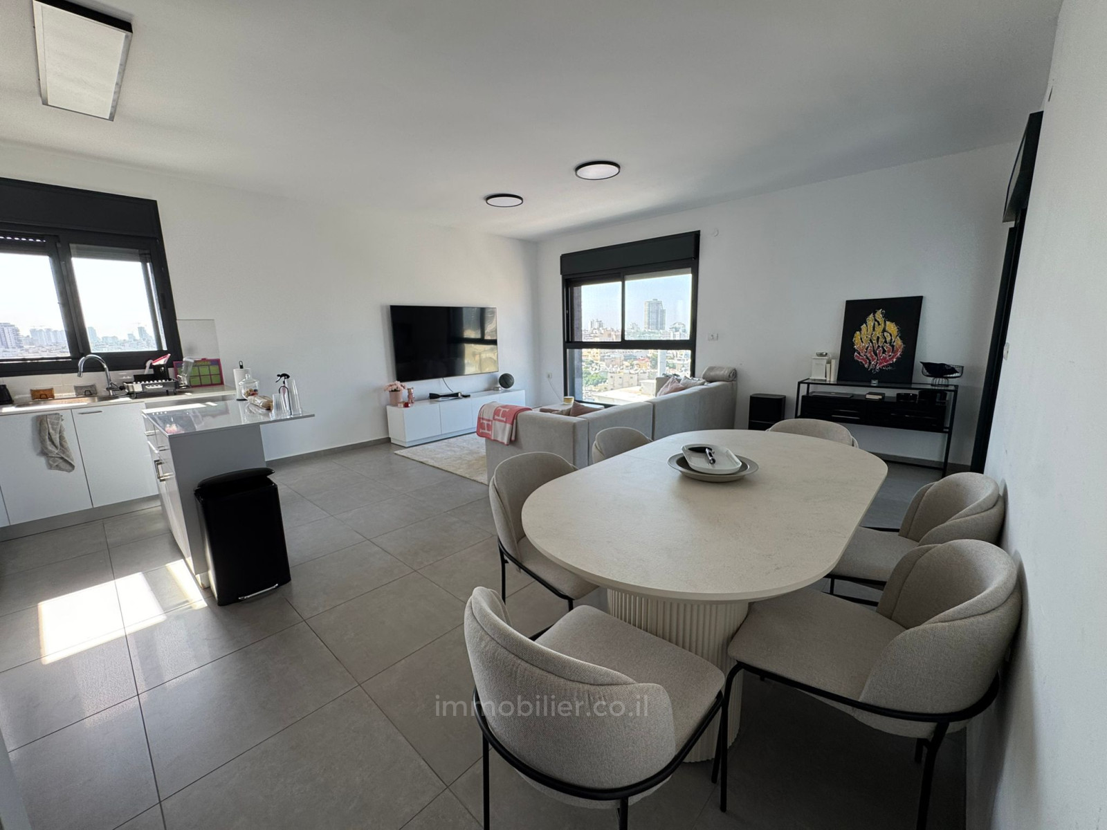 Apartamento 3 cômodos Netanya Centro da cidade 457-IBL-1534