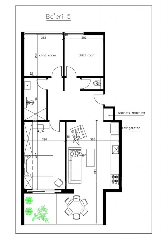Apartamento 4 cômodos Tel Aviv Han Hayir 464-IBL-19