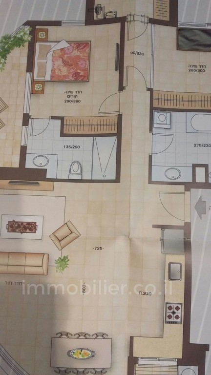 Apartamento 4 cômodos Bat yam Bat yam 473-IBL-102