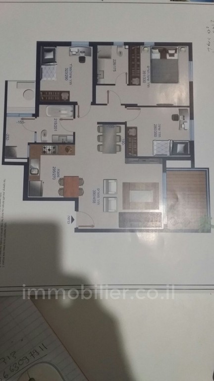 Apartamento 4 cômodos Bat yam Bat yam 473-IBL-119