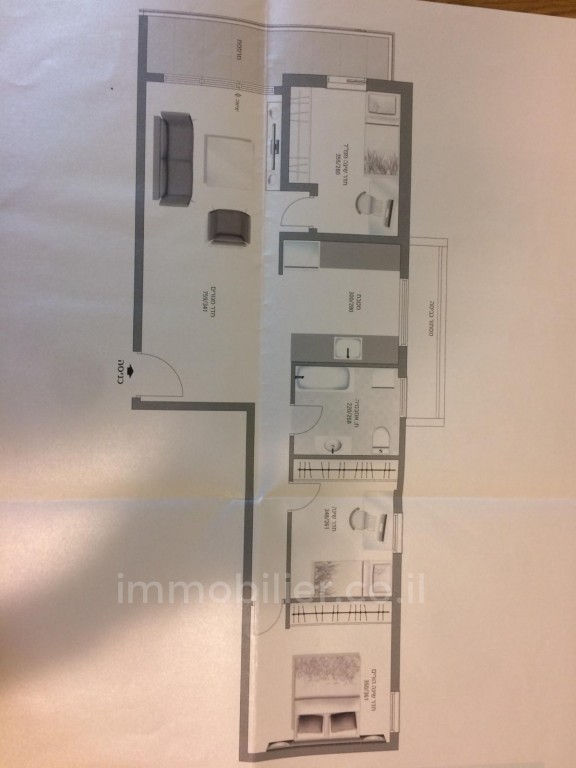 Apartamento 4 cômodos Bat yam Bat yam 473-IBL-123