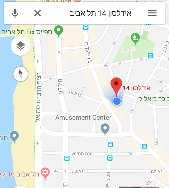 Apartamento 3 cômodos Tel Aviv Primeira linha de mar 473-IBL-228