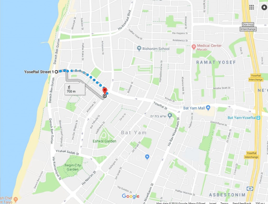 Apartamento 3 cômodos Bat yam Bat yam 473-IBL-239