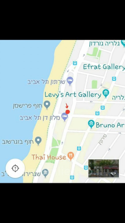 Apartamento 3 cômodos Tel Aviv Primeira linha de mar 473-IBL-244