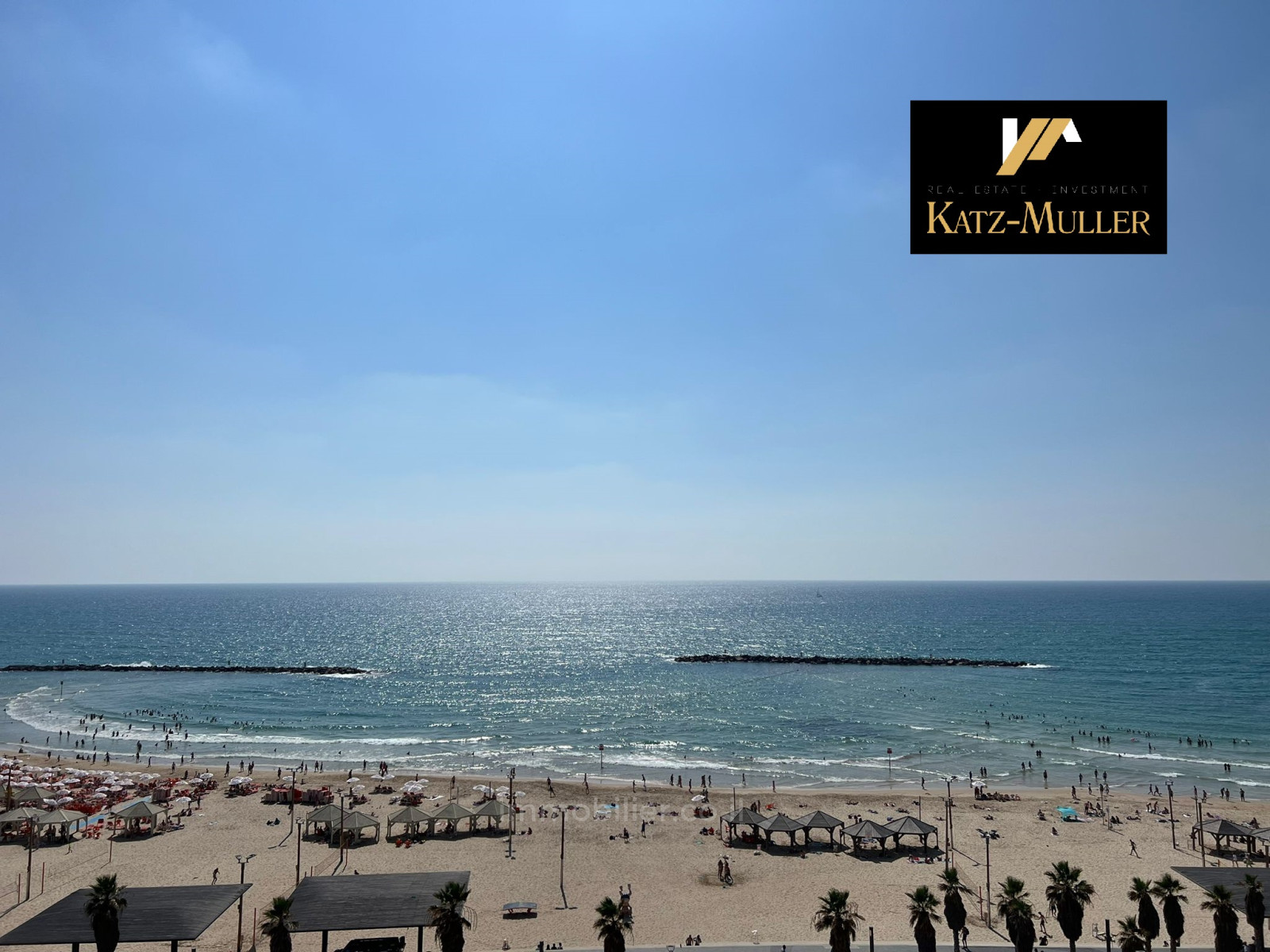 Apartamento 3 cômodos Tel Aviv Primeira linha de mar 478-IBL-359