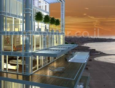 Apartamento 2 cômodos Tel Aviv Primeira linha de mar 488-IBL-20