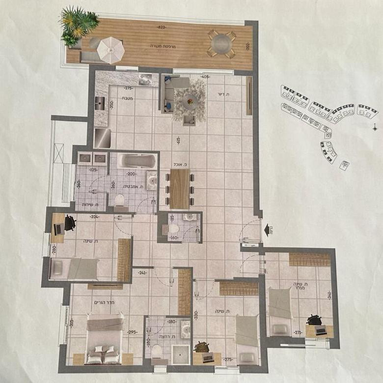 Apartamento 4 cômodos Netivot Ramot Yoram 511-IBL-1641