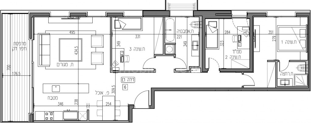 Apartamento 4 cômodos Tel Aviv Yehouda hamakaby 512-IBL-12