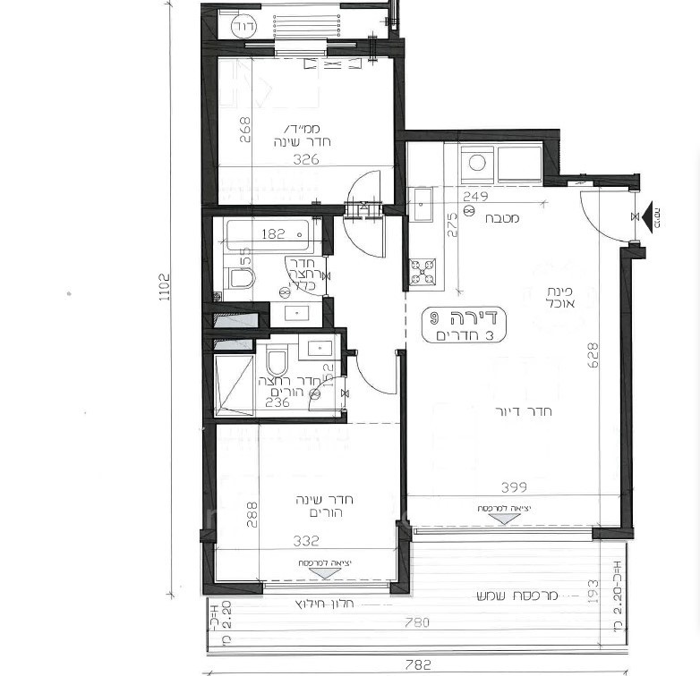 Apartamento 3 cômodos Tel Aviv Yehouda hamakaby 512-IBL-32
