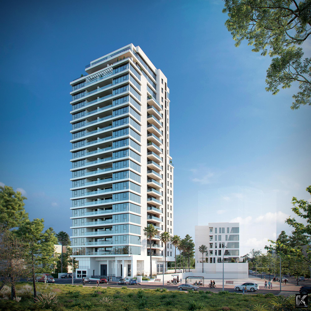 Apartamento 4 cômodos Netanya Kikar 513-IBL-102