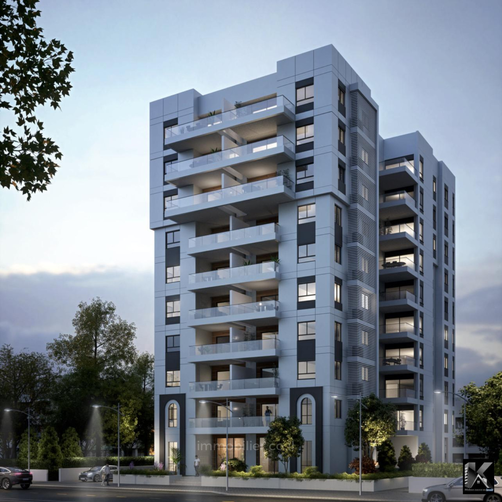 Apartamento 4 cômodos Netanya Kikar 513-IBL-111