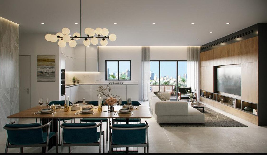 Apartamento 5 cômodos Netanya Parc Hayam 513-IBL-202