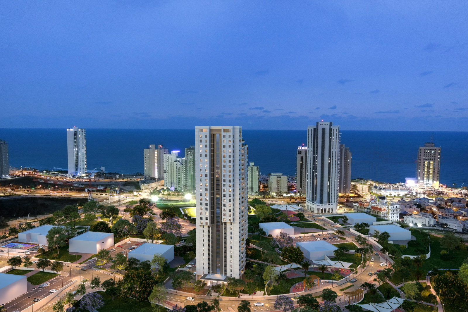 Apartamento 5 cômodos Netanya Parc Hayam 513-IBL-210