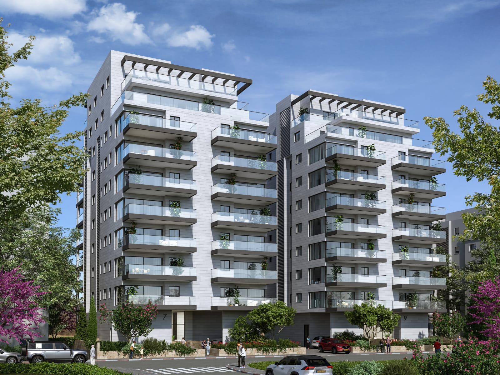 Apartamento 5 cômodos Netanya Centro da cidade 513-IBL-219