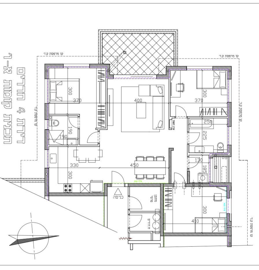 Apartamento 5 cômodos Netanya Centro da cidade 513-IBL-277