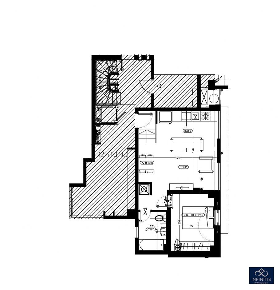 Apartamento 2 cômodos Bat yam Bat yam 527-IBL-114
