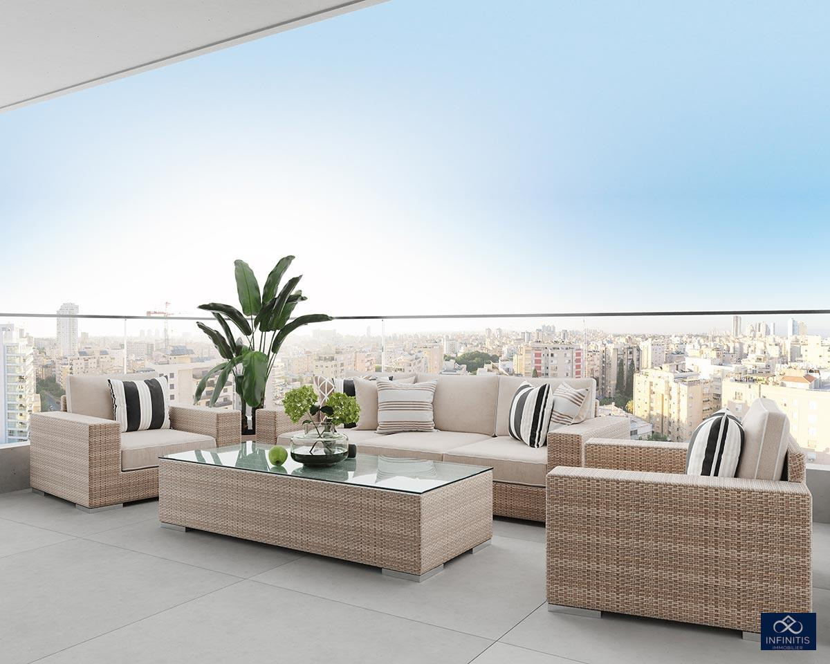 Apartamento 4 cômodos Netanya Kikar 527-IBL-118