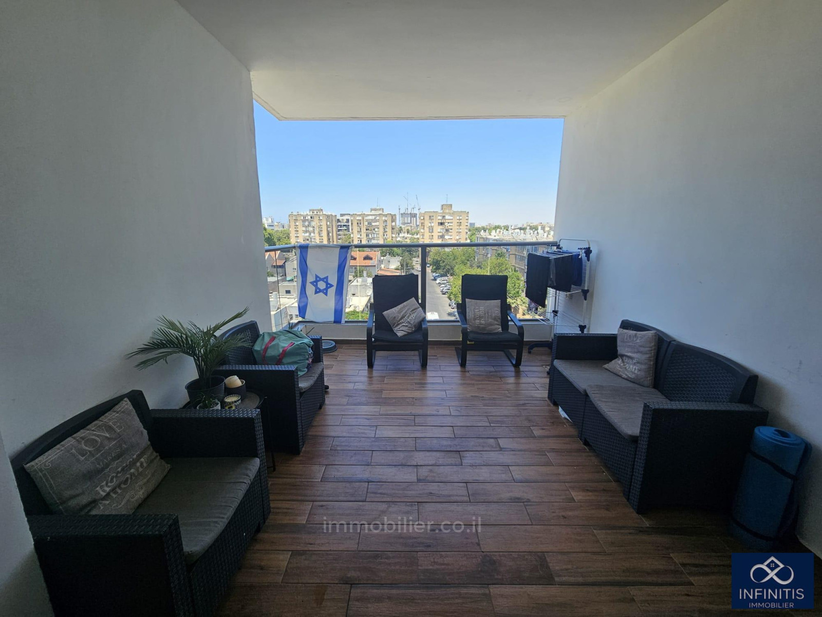Apartamento 4 cômodos Ashdod He 527-IBL-157
