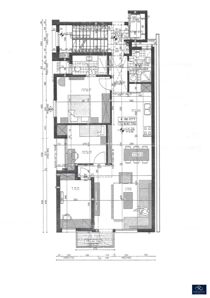 Apartamento 4 cômodos Tel Aviv Centro da cidade 527-IBL-62