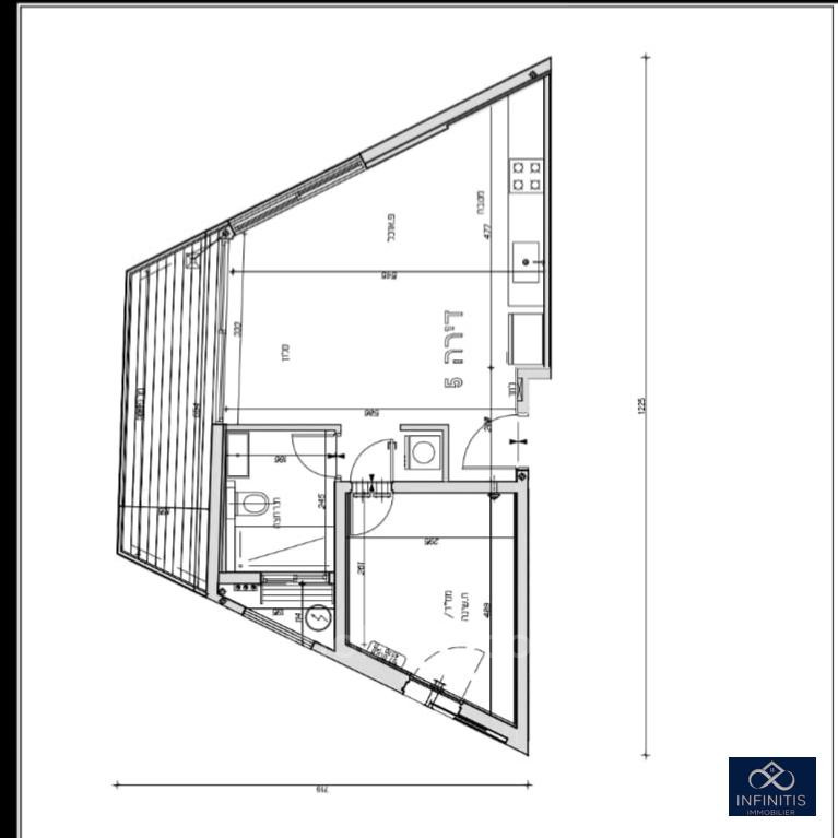 Apartamento 2 cômodos Tel Aviv Dizengof 527-IBL-69