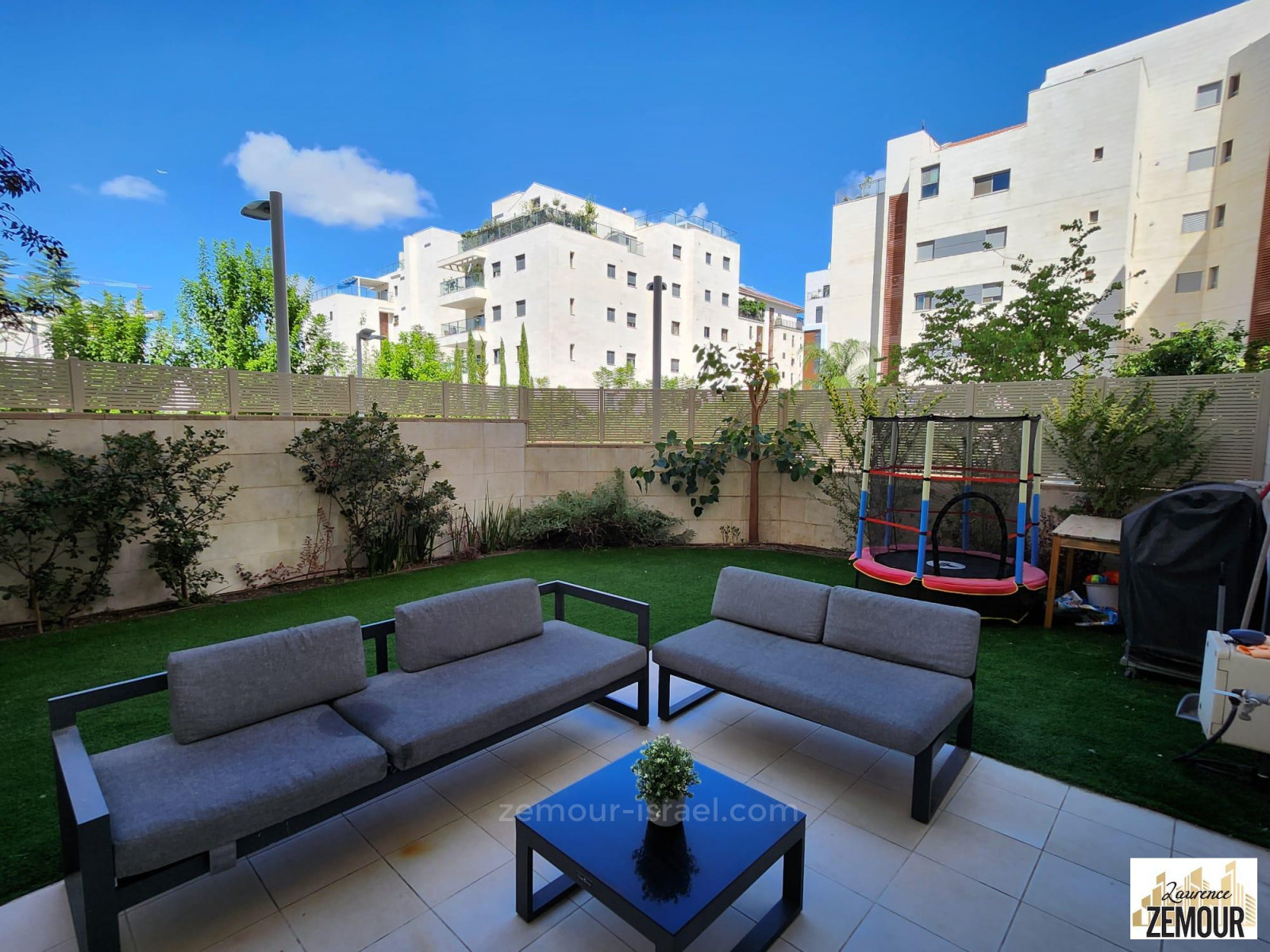 Apartamento garden 4 cômodos Raanana Neve Zemer 60-IBL-1374