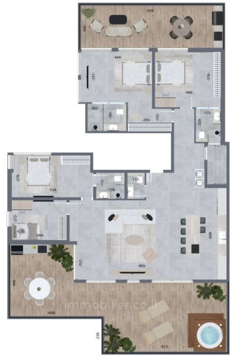 Cobertura 5 cômodos Tel Aviv Shenkin 627-IBL-46