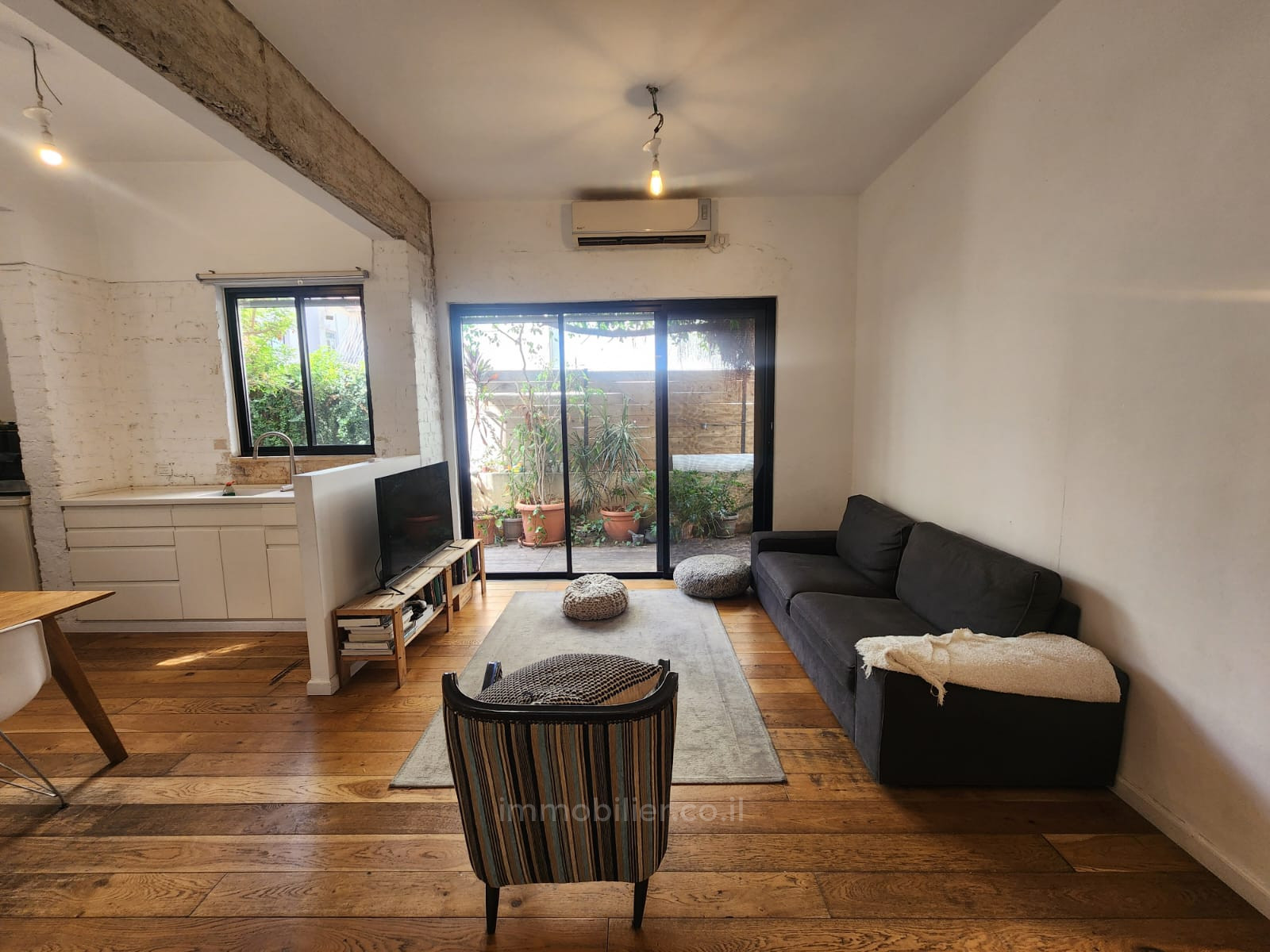 Apartamento garden 3 cômodos Tel Aviv Neve Tsedek 633-IBL-1