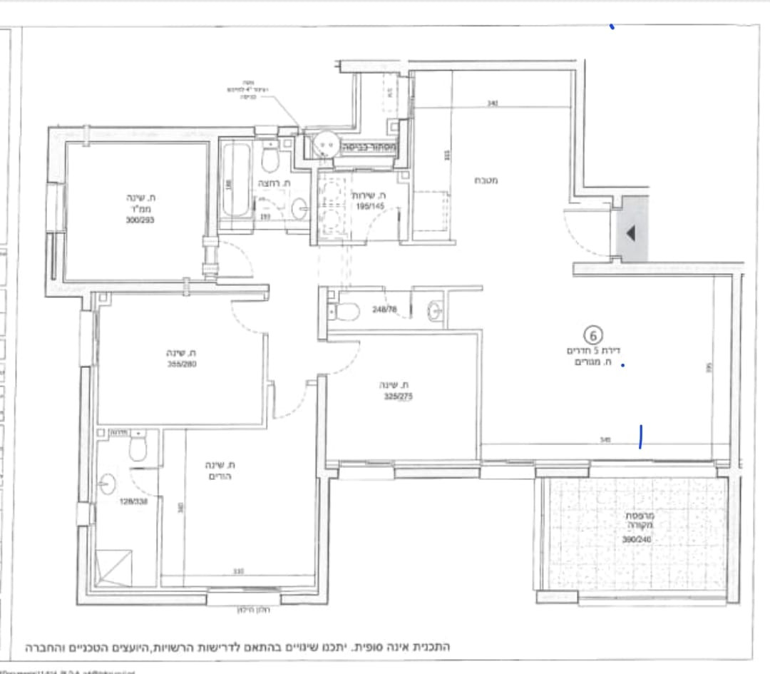 Apartamento 5 cômodos Jerusalém Arnona 642-IBL-30