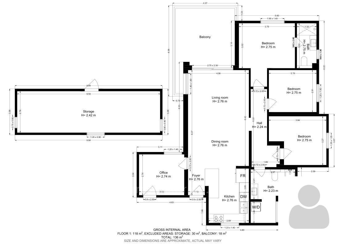 Apartamento 5 cômodos Hadera beit eliezer 642-IBL-3