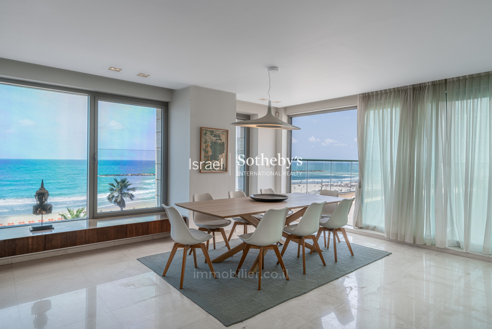 Apartamento 4 cômodos Tel Aviv Primeira linha de mar 651-IBL-10
