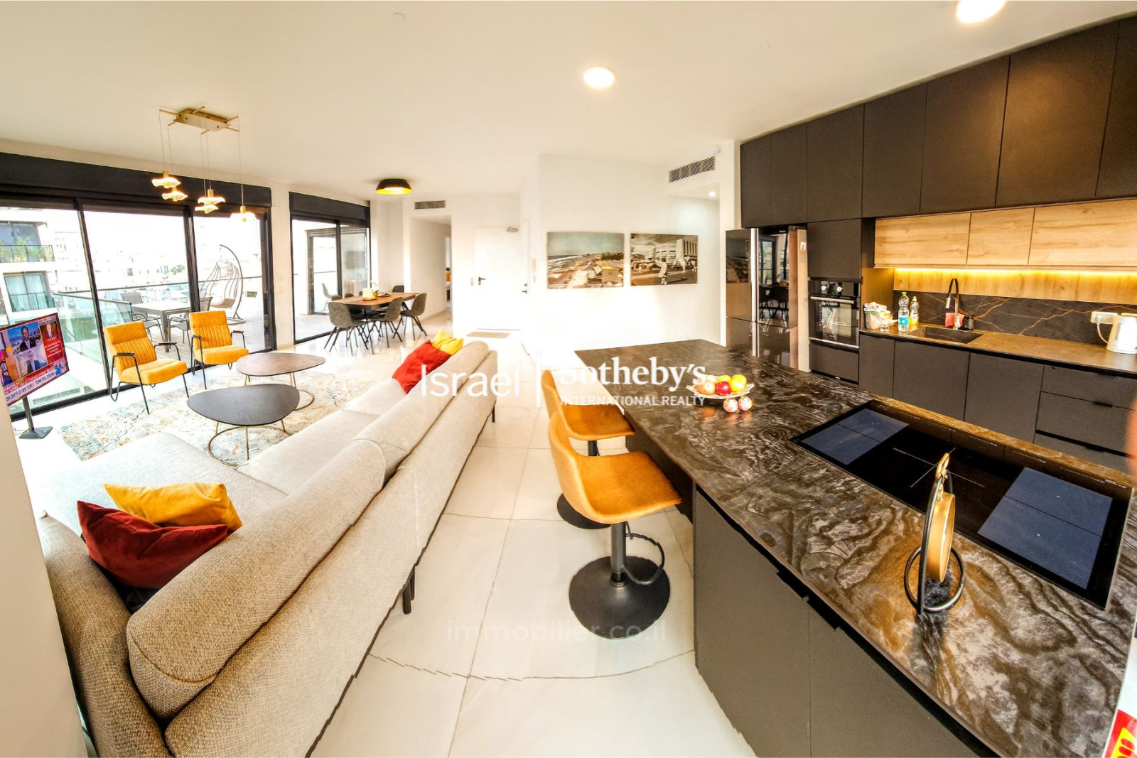 Cobertura 4 cômodos Tel Aviv Lev Tel-Aviv 651-IBL-49