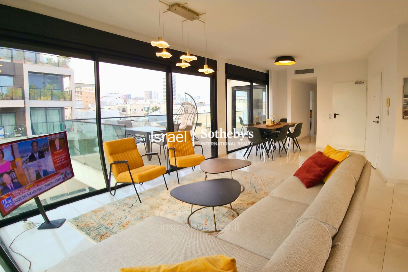Cobertura 4 cômodos Tel Aviv Lev Tel-Aviv 651-IBL-49
