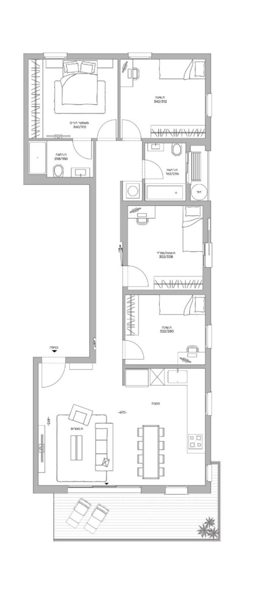 Apartamento 5 cômodos Tel Aviv Kikar Milano 804-IBL-90