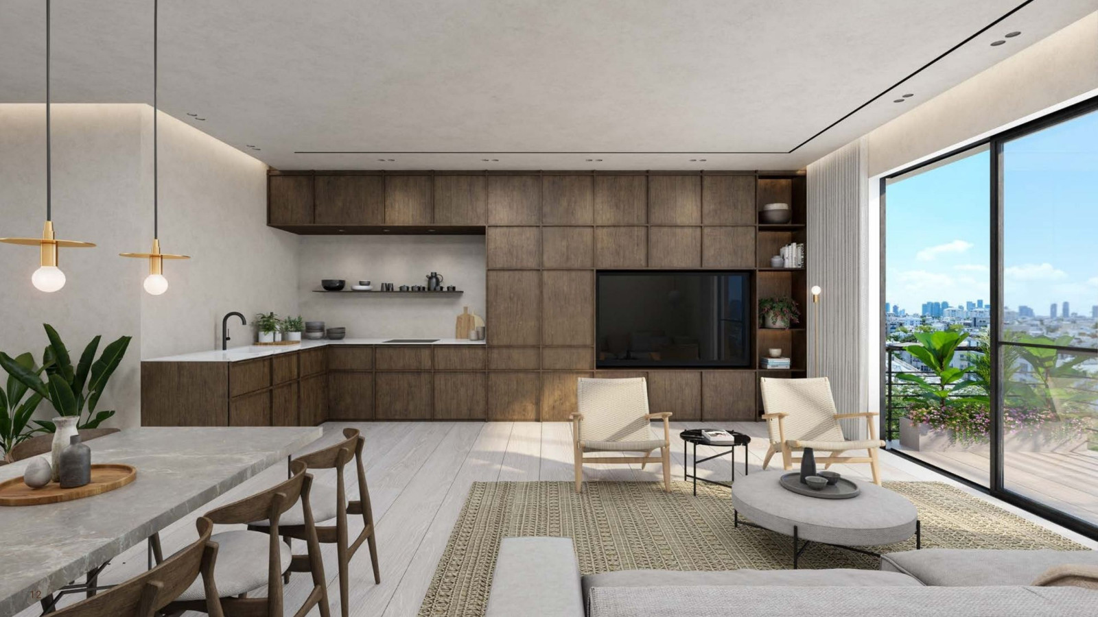 Apartamento 3 cômodos Tel Aviv tel aviv north 828-IBL-139