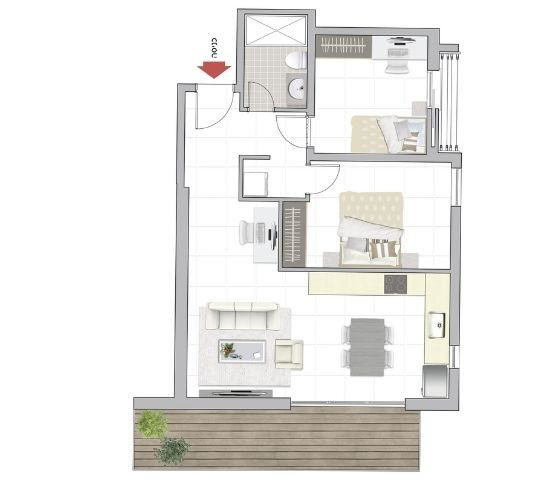 Apartamento 3 cômodos Tel Aviv tel aviv north 828-IBL-140