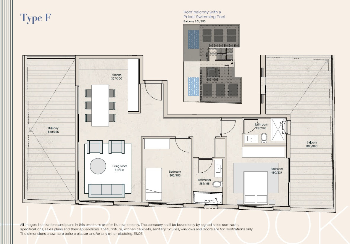 Cobertura 3 cômodos Tel Aviv Kerem Hatemanim 828-IBL-145