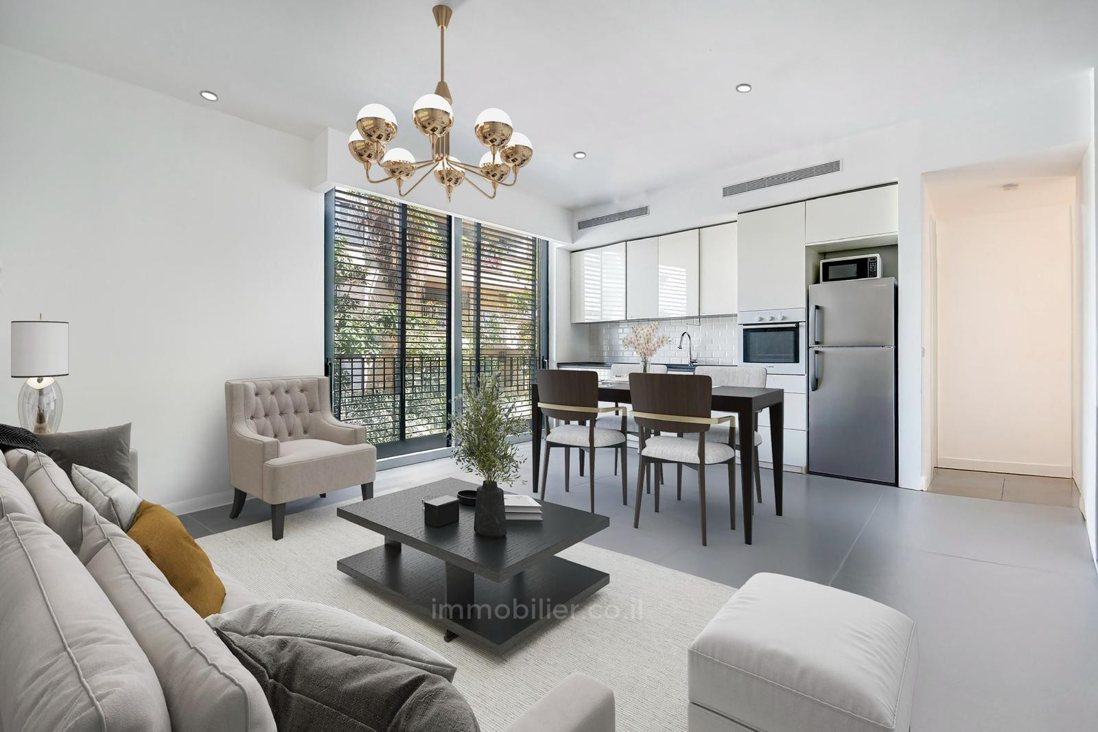 Apartamento 3 cômodos Tel Aviv Lev Tel-Aviv 828-IBL-166