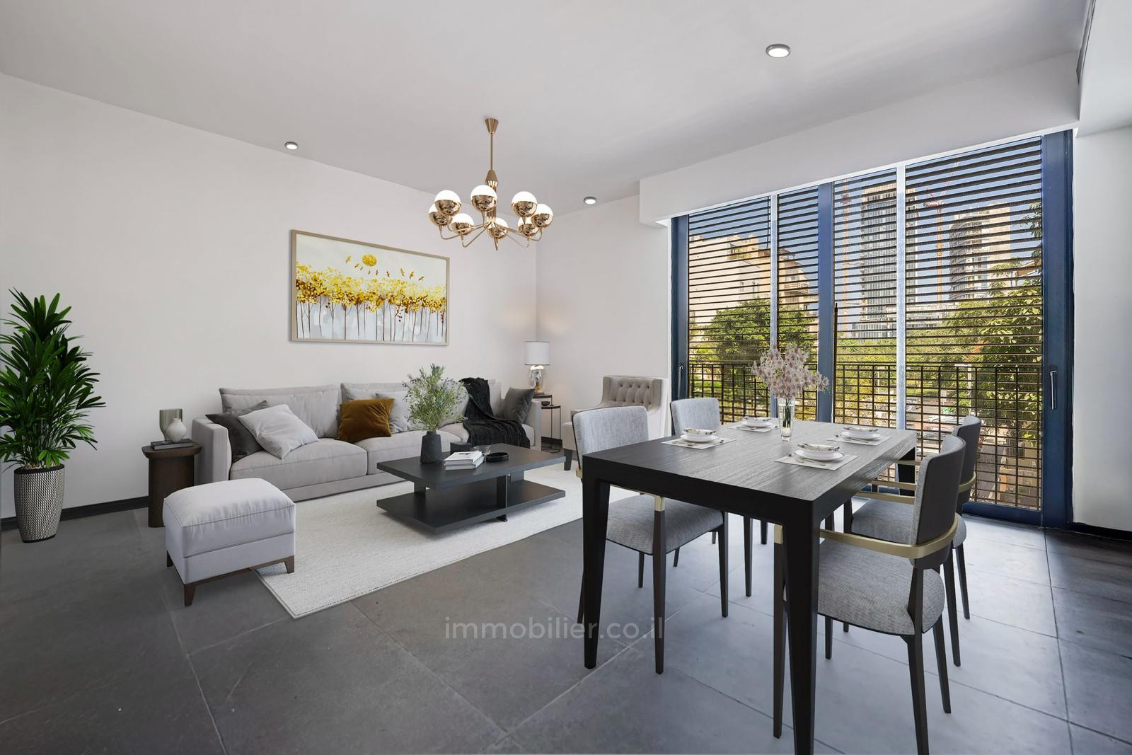 Apartamento 3 cômodos Tel Aviv Lev Tel-Aviv 828-IBL-166