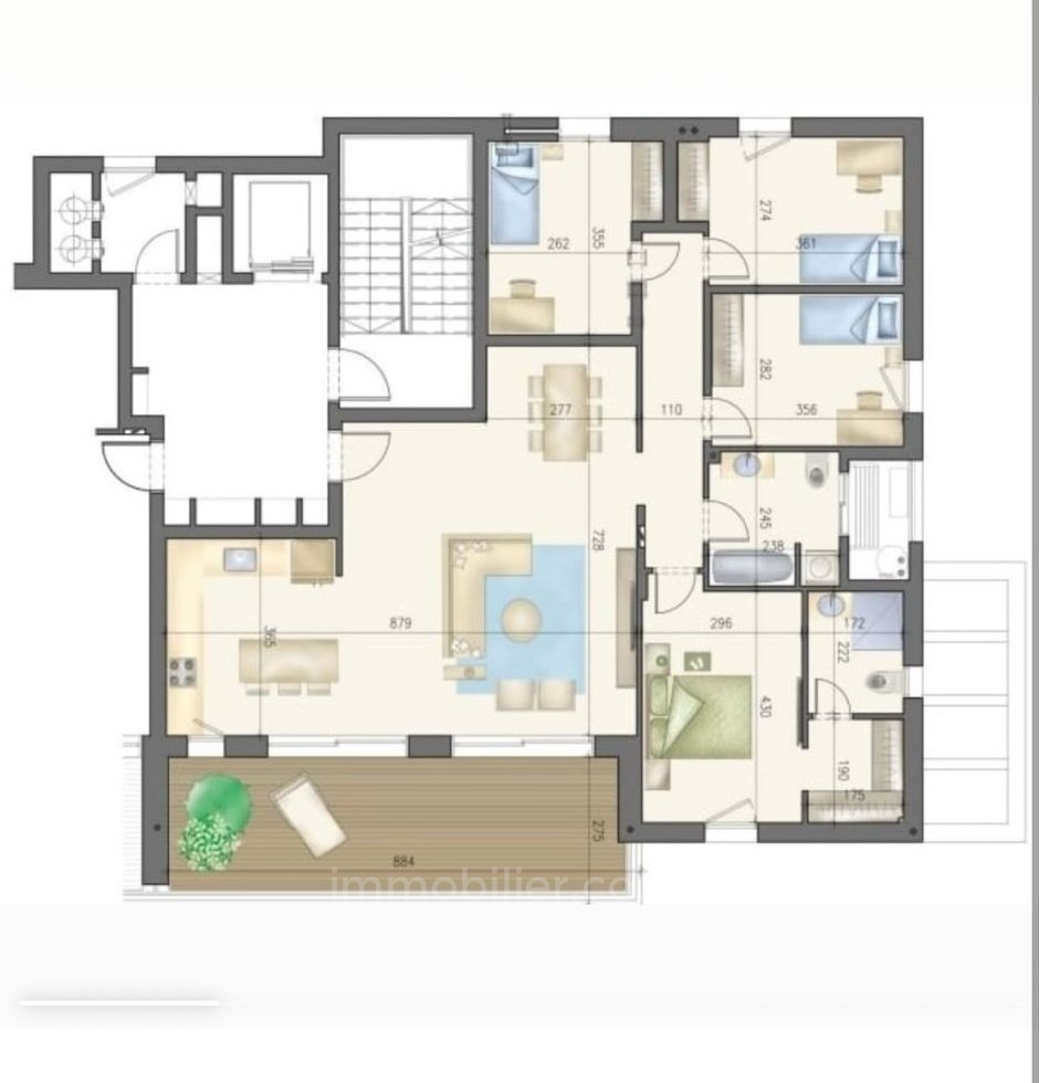 Apartamento 5 cômodos Raanana Neve Zemer 828-IBL-42