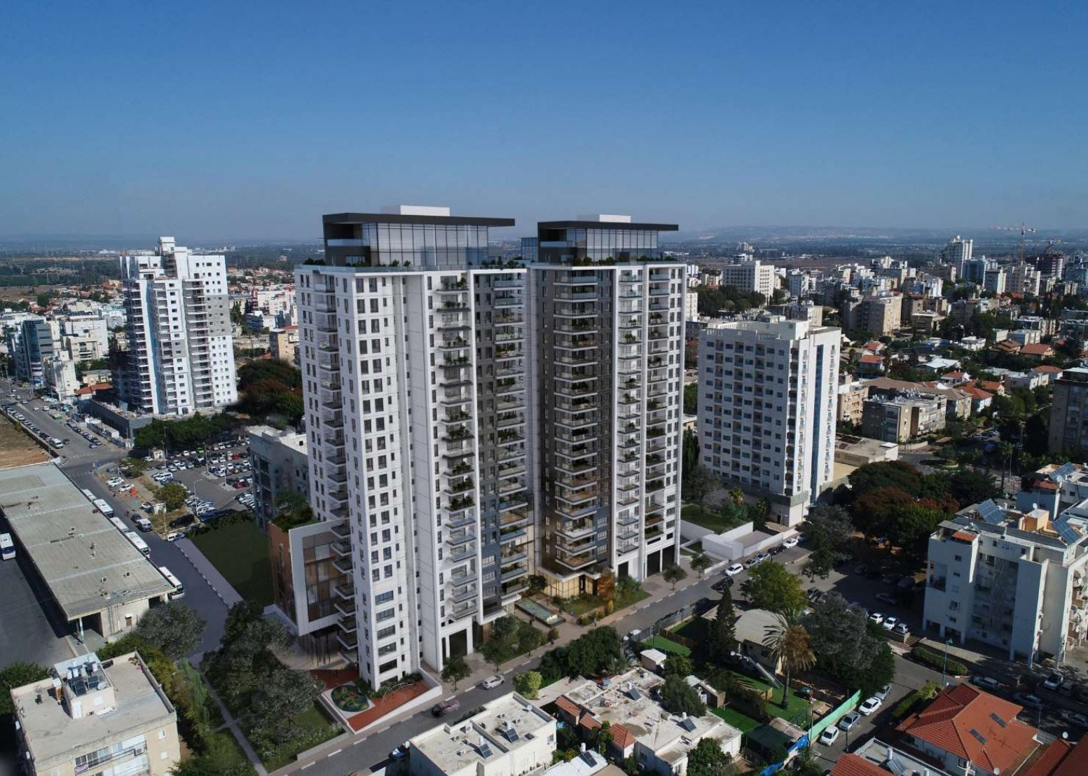 Apartamento 2 cômodos Hadera Centro da cidade 828-IBL-63