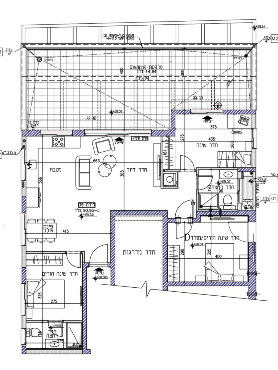 Apartamento 4 cômodos Bat yam Bat yam 828-IBL-73
