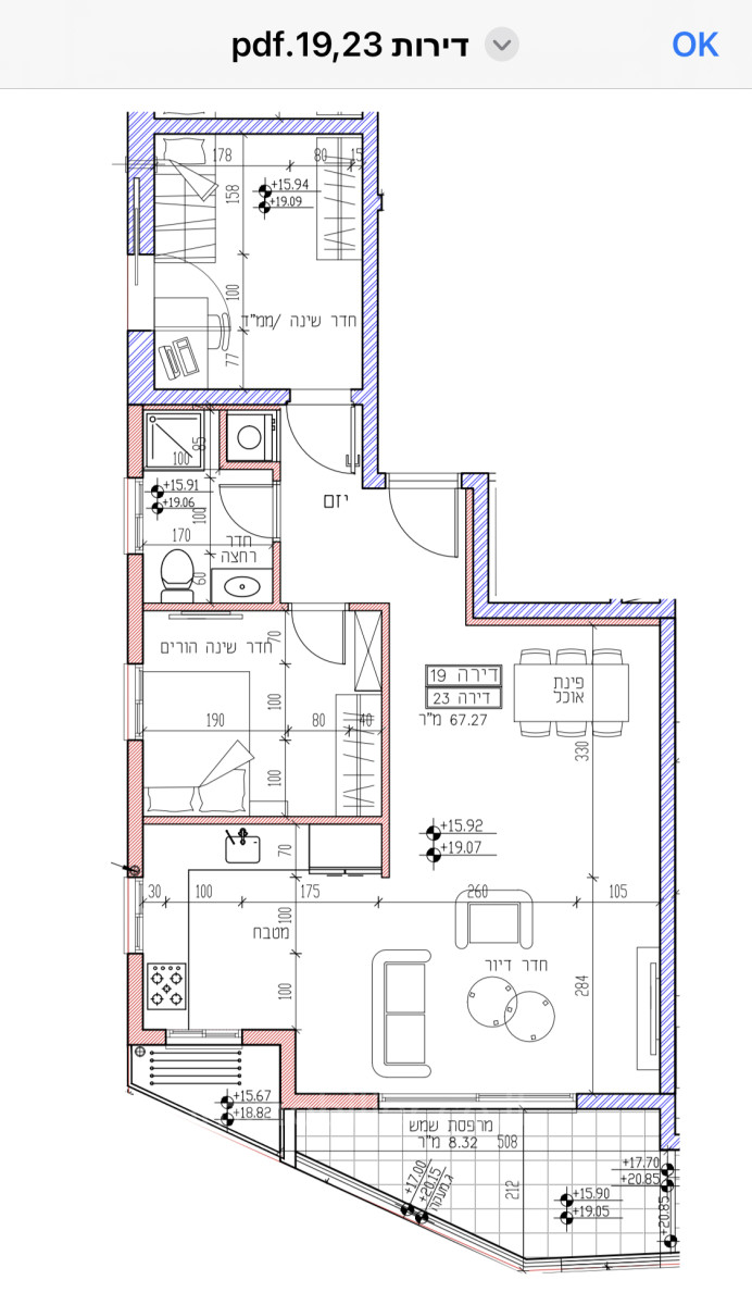 Apartamento 4 cômodos Bat yam Bat yam 828-IBL-73