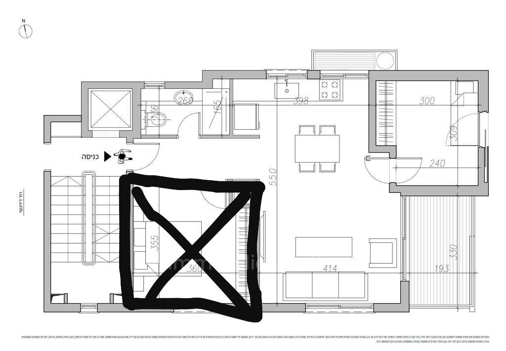 Apartamento 2 cômodos Tel Aviv tel aviv north 828-IBL-94
